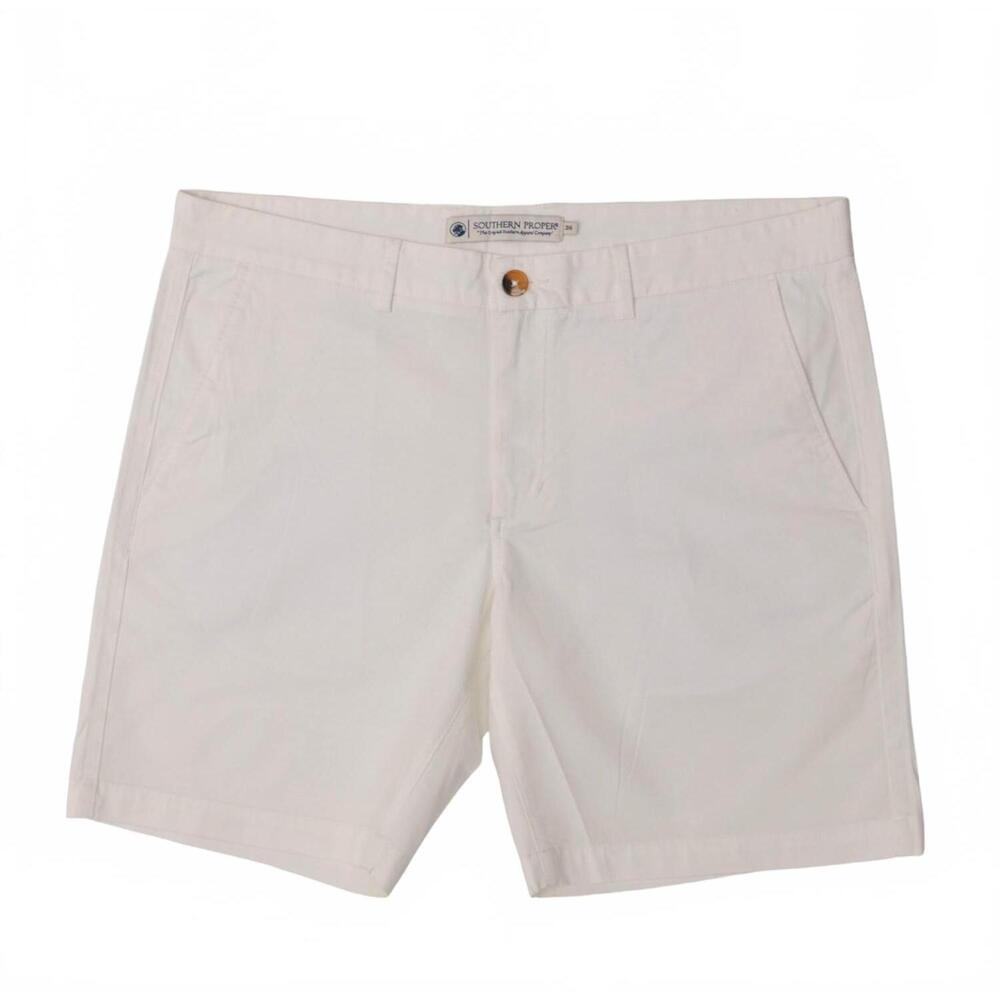 NEW SOUTHERN PROPER men's bluff shorts in white